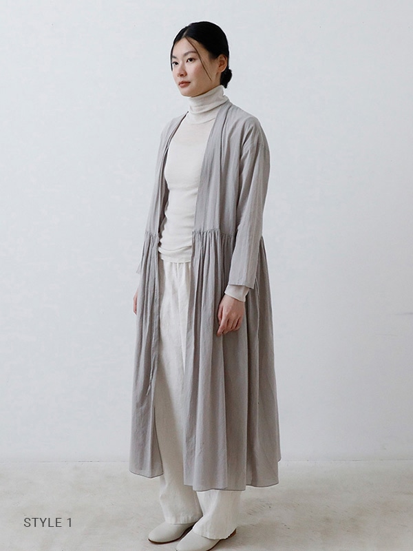 美品*evam eva 2020 cotton robe*コットンニット ローブ 美品*evam eva 2020 cotton robe*コットンニット ローブ cotton