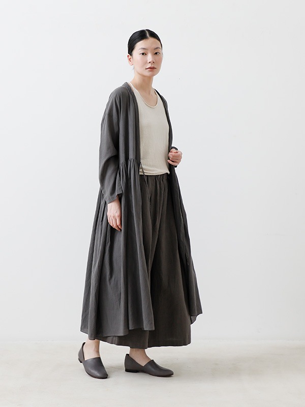 evam eva｜cotton gathered robe｜ladies',tops