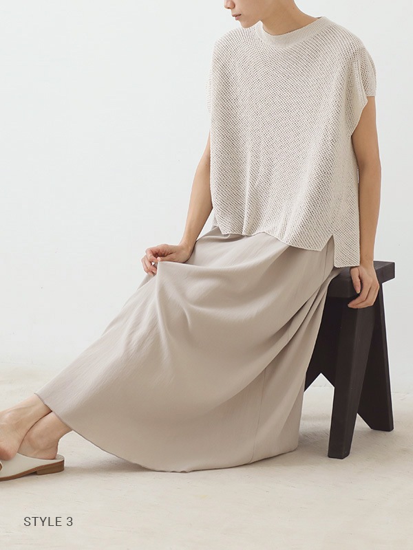 evam eva｜dry silk vest ｜すべての商品