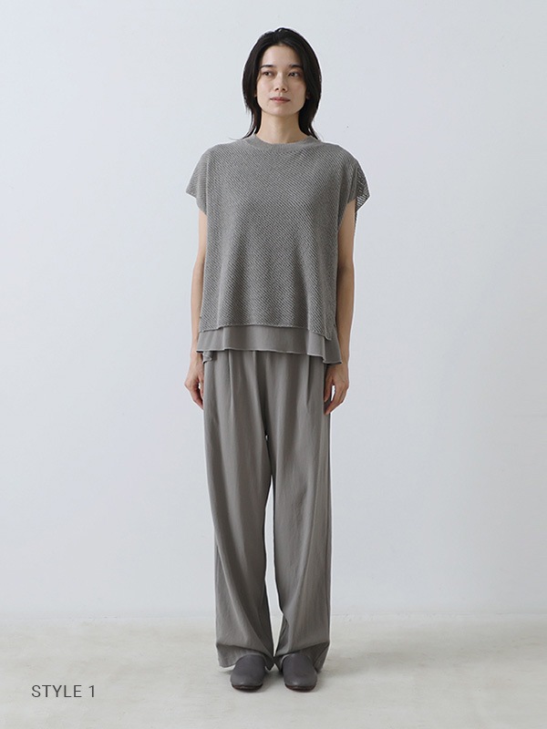 evam eva｜dry silk vest ｜すべての商品