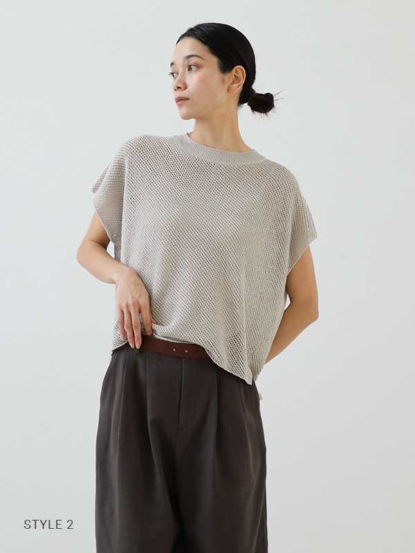 evam eva｜dry silk vest ｜ladies',tops
