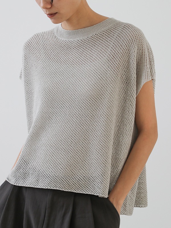 美品evam eva シルク100% ドライシルクスリーブ　ニット　ベスト evam eva｜dry silk vest ｜すべての商品