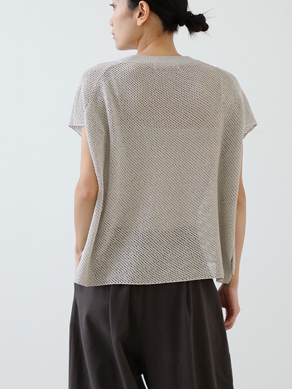 美品evam eva シルク100% ドライシルクスリーブ　ニット　ベスト evam eva｜dry silk vest ｜すべての商品