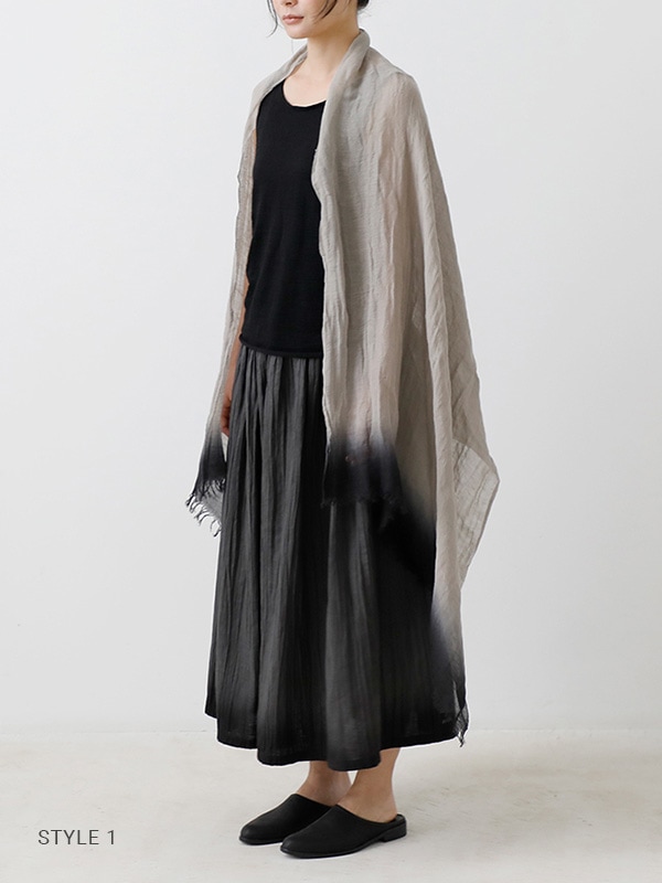 evam eva 半袖 evam eva｜paper cotton aze vest｜ladies',tops