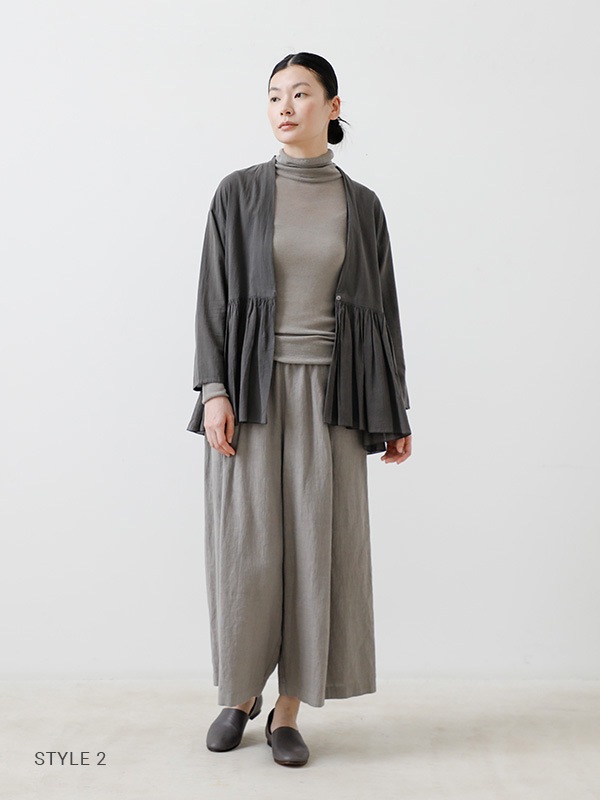 トップス evam eva 25SS cotton gathered cardigan evam eva｜cotton gathered cardigan｜ladies',tops