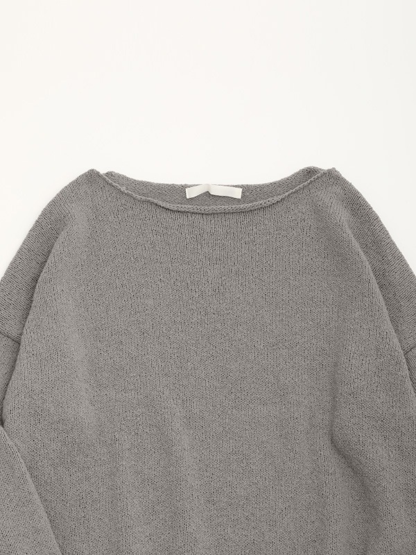 【美品】evam eva グレー ウール ドルマンスリーブ e233k074) / evam eva (エヴァムエヴァ) / wool pullover