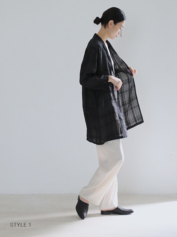 evam eva｜linen ramie robe｜ladies',outer