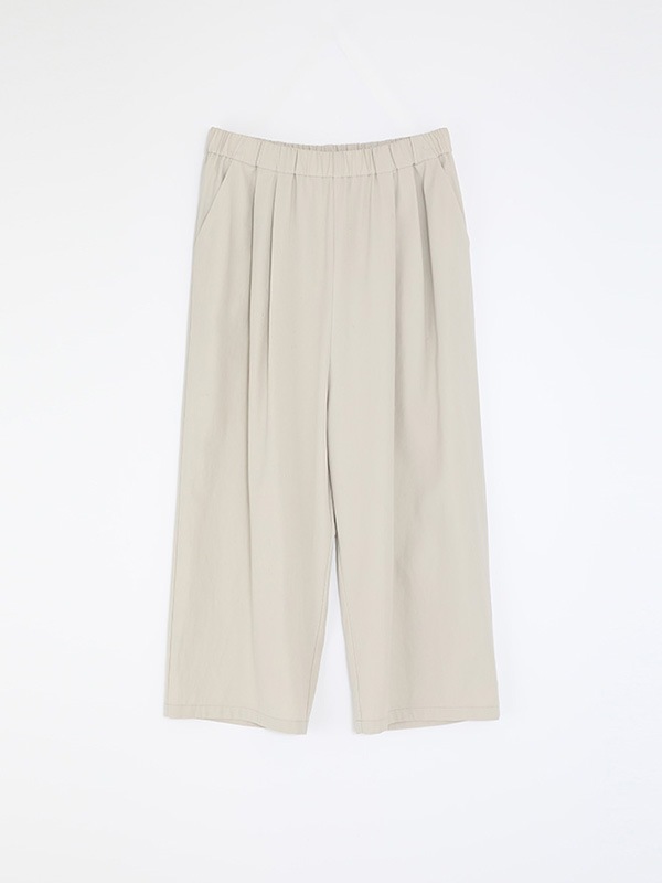 cotton tuck pants