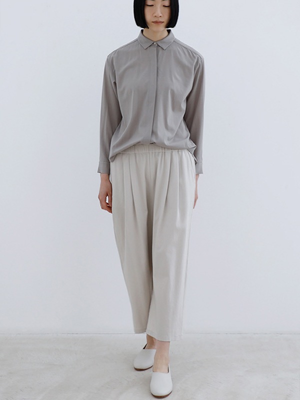 evam eva｜cotton tuck pants｜ladies',bottoms