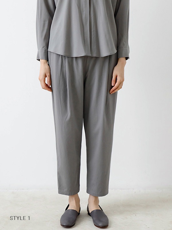 cotton narrow pants