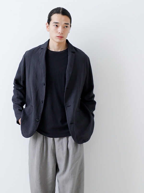 evam eva｜linen silk jacket [men's]｜men's