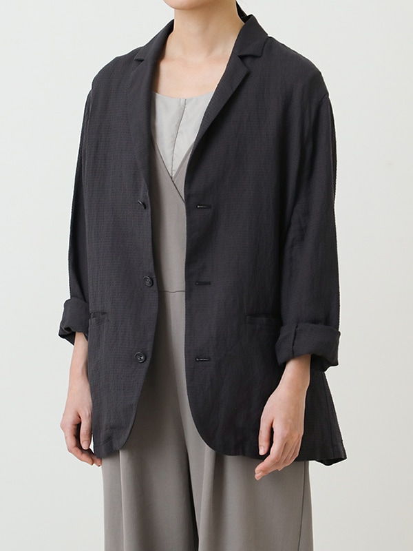 evam eva｜linen silk jacket [men's]｜men's