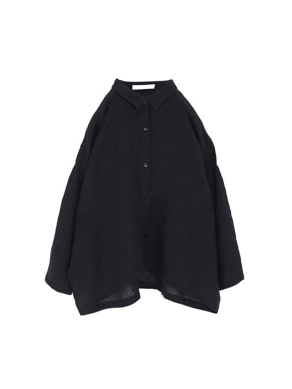 linen wide shirt