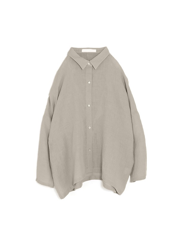 linen wide shirt