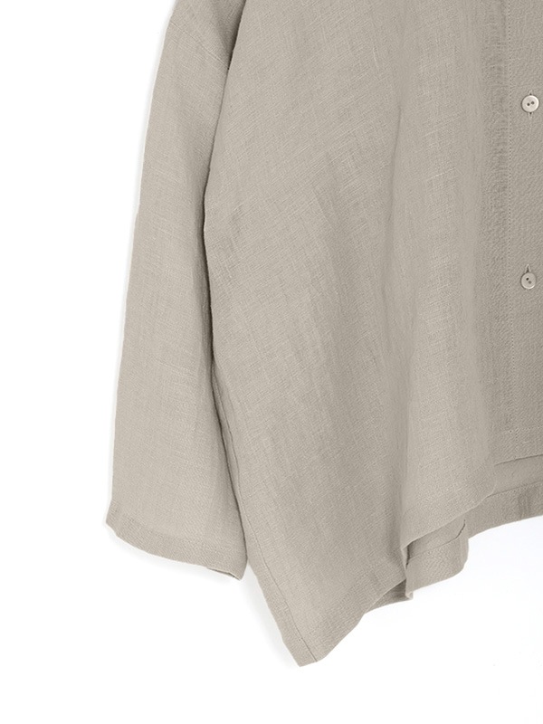 linen wide shirt
