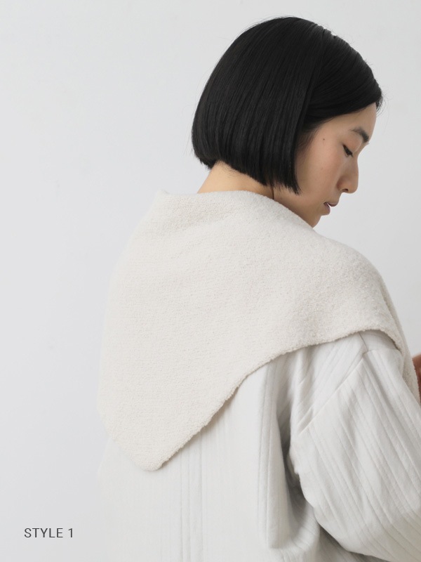 renew-wool triangle stole