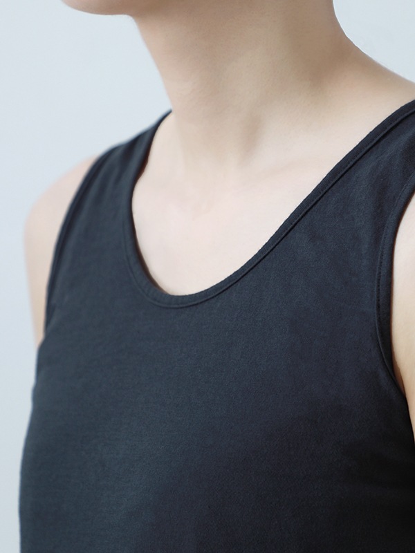 cotton cut&sew sleeveless