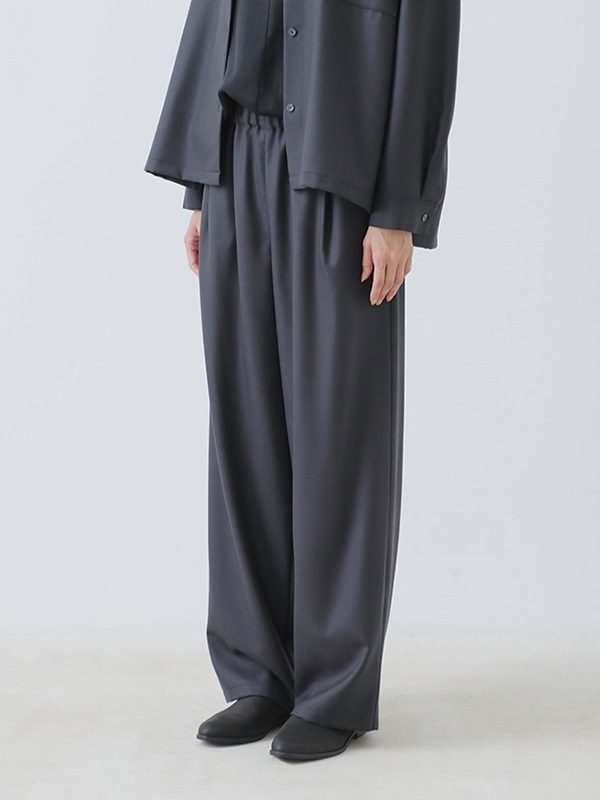 wool wide pants