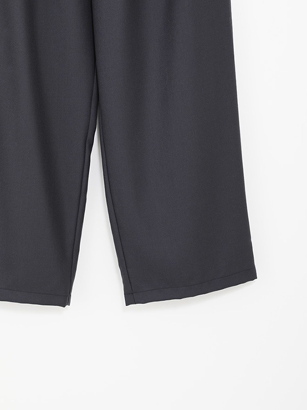 wool wide pants