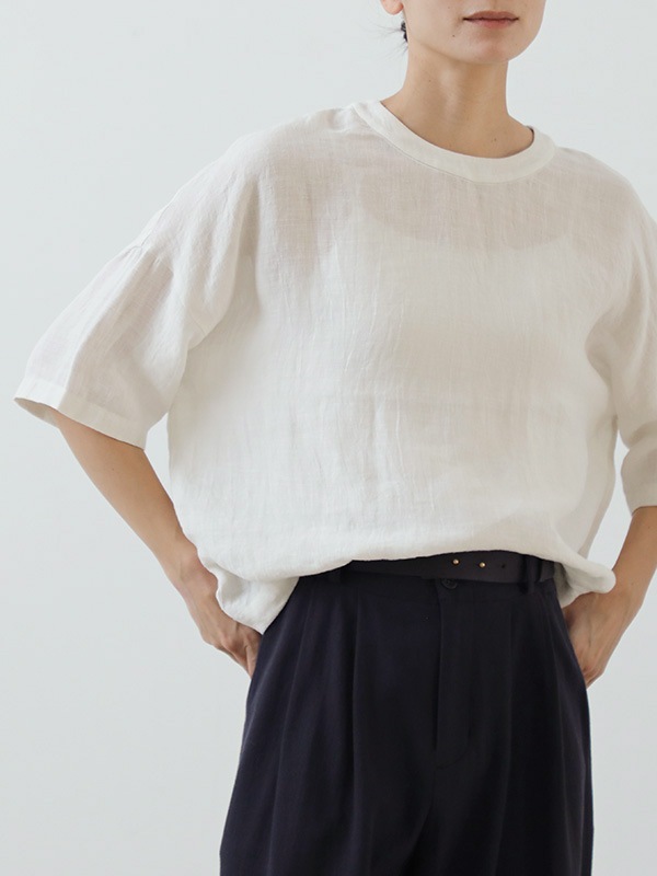 evam eva｜linen pullover｜ladies',tops