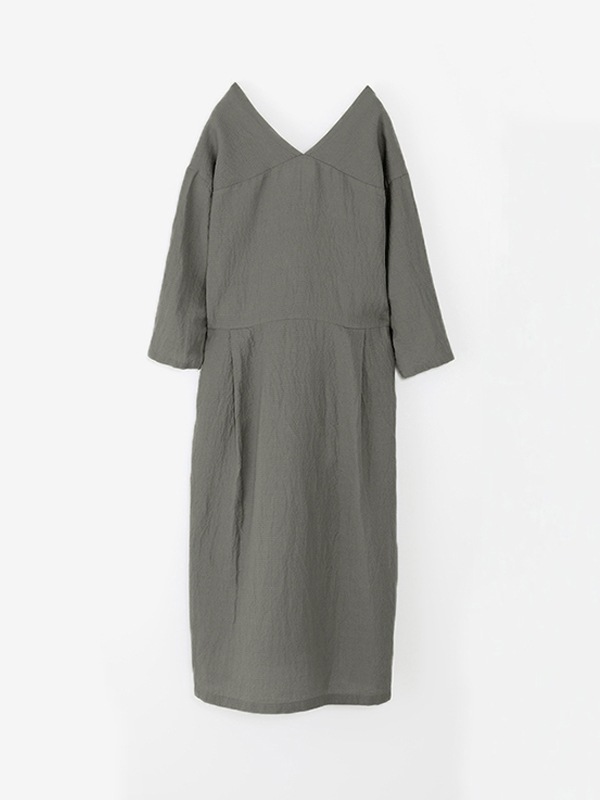 evam eva｜linen silk one-piece｜ladies',one-piece