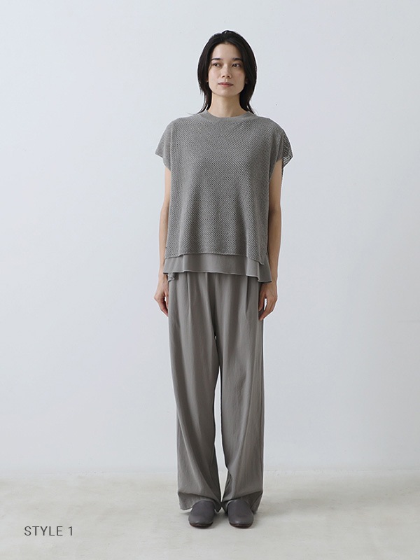 evam eva｜cotton wide pants｜ladies',bottoms