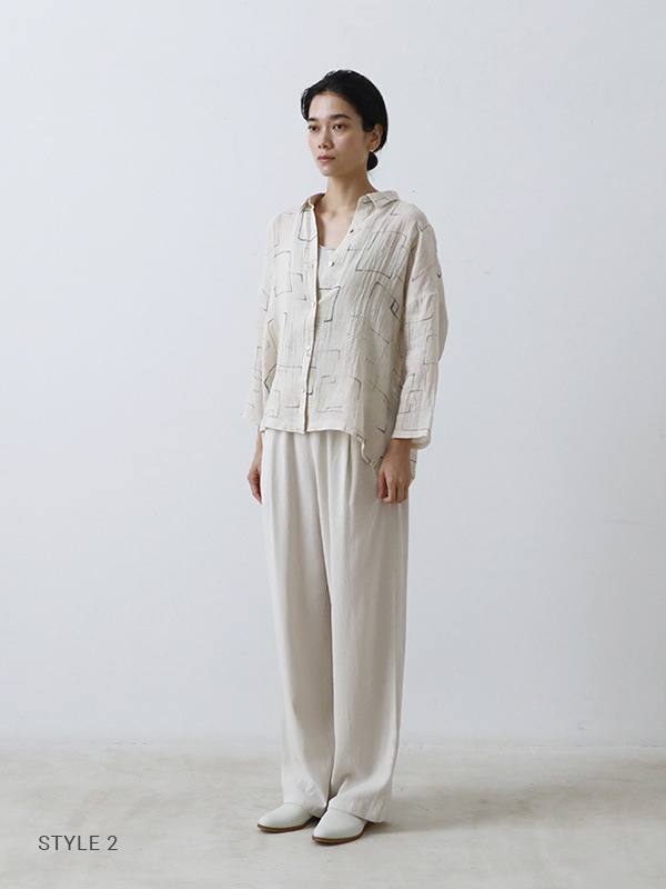 evam eva｜cotton wide pants｜ladies',bottoms