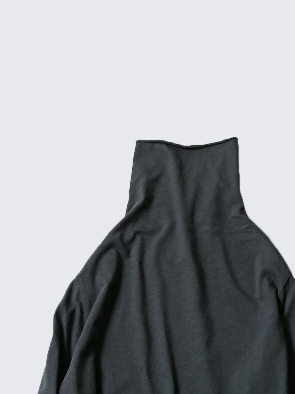 evam eva｜cotton cut&sew turtleneck pullover｜ladies',tops