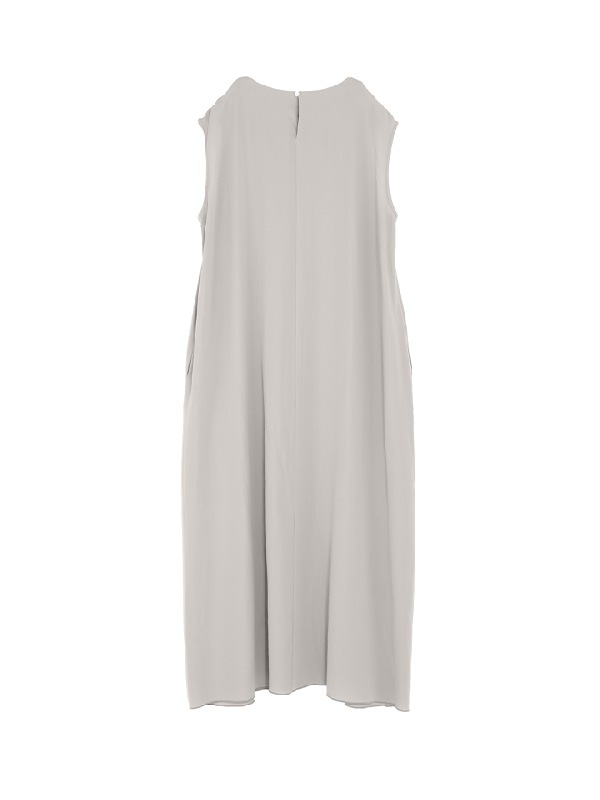お値下ショップバッグ付evam eva / ワンピース スミ梨地織 evam eva｜cotton sleeveless one-piece｜ladies',one-piece
