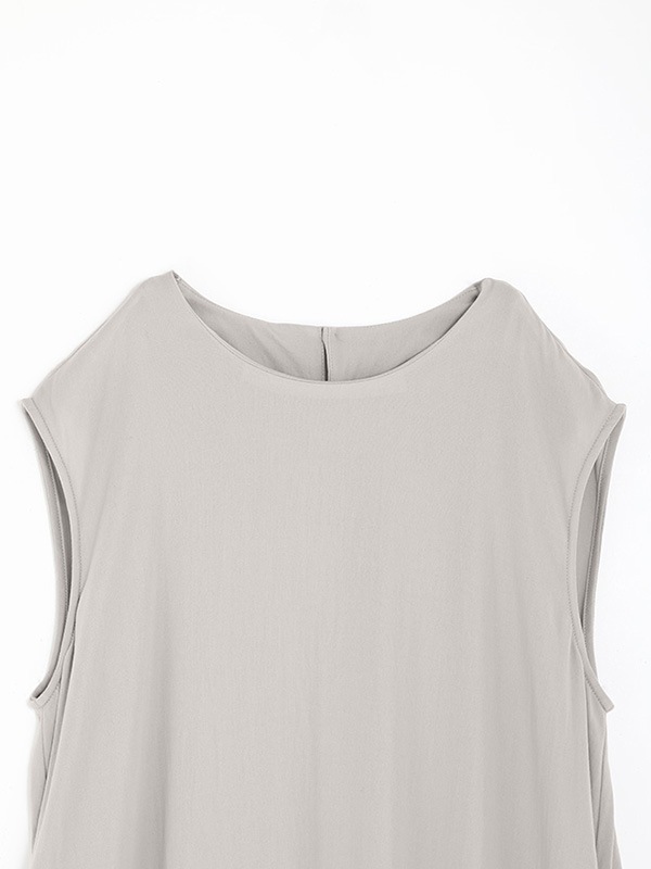 cotton sleeveless one-piece