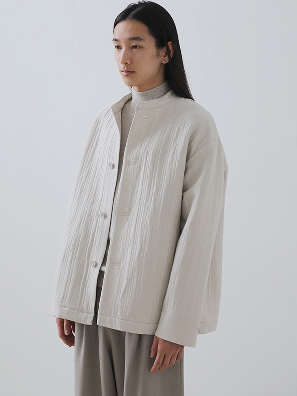 quilting band collar jacket [men's]