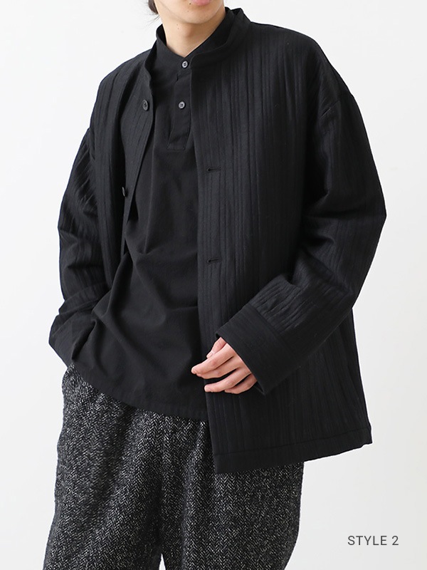 quilting band collar jacket [men's]