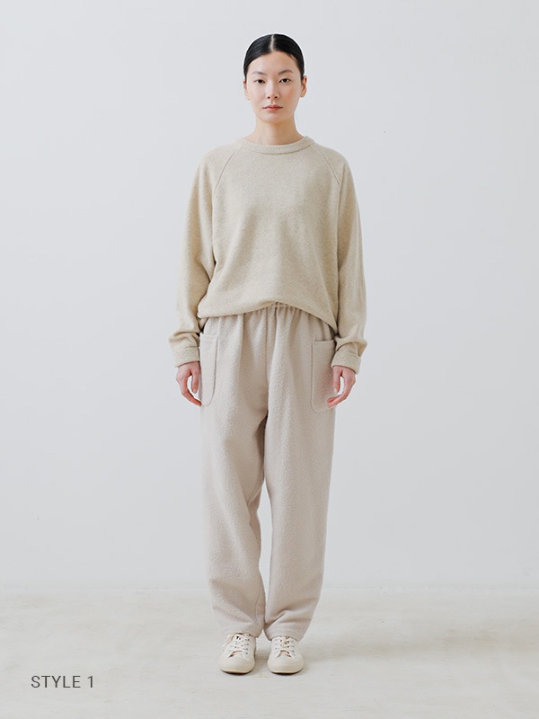 evam eva 今季！新品未使用！完売品！！ウールサルエルパンツ ecru evameva (エヴァムエヴァ) wool sarrouel pants / ウールサルエルパンツ