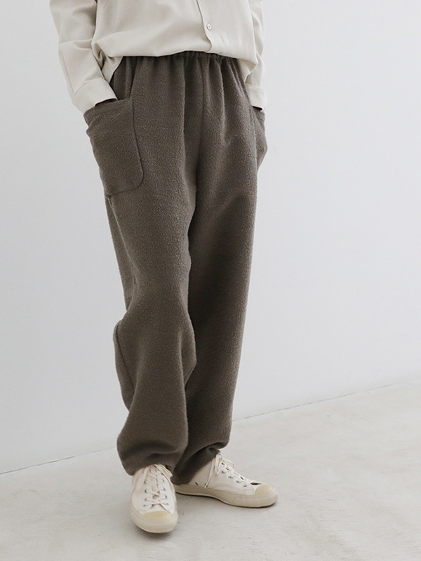 evam evaコットンニットパンツ evam eva｜wool boucle pants｜ladies',bottoms