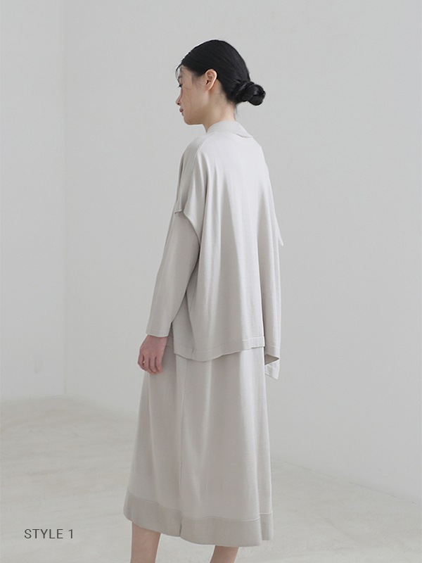 evam eva｜cotton silk one-piece｜ladies 