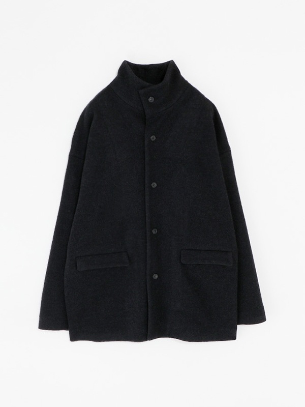 evam eva｜press wool stand short coat [men's]｜men's