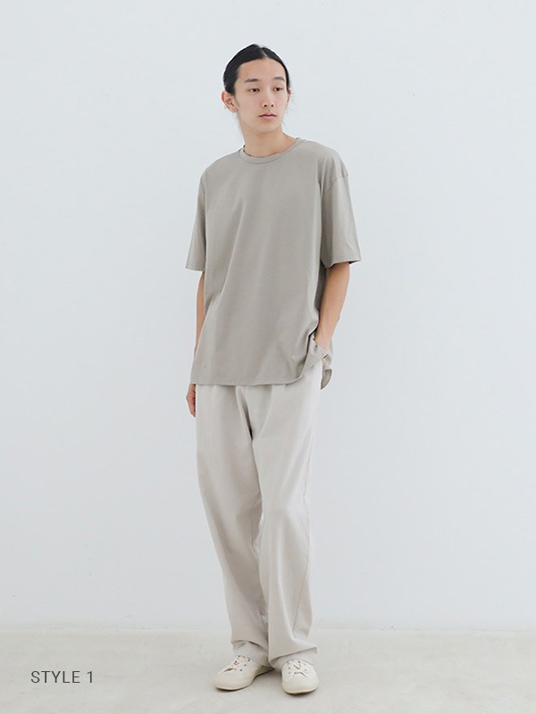 supima cotton half sleeve pullover ［men's］