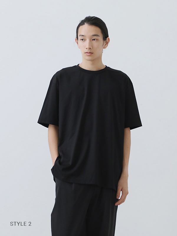 supima cotton half sleeve pullover ［men's］