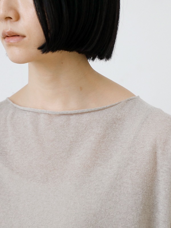 wool cashmere boat neck pullover