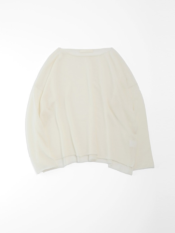 wool cashmere boat neck pullover