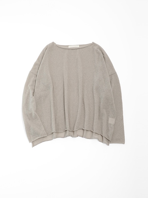 wool cashmere boat neck pullover