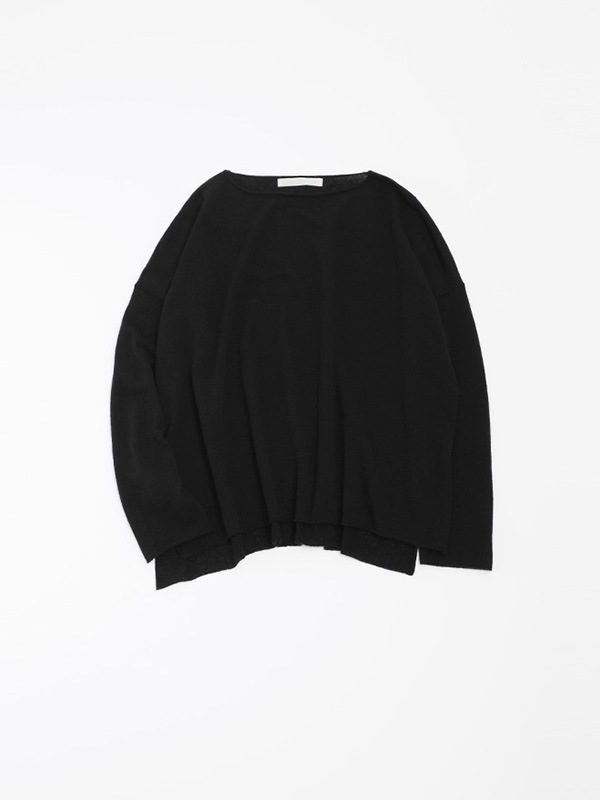 wool cashmere boat neck pullover
