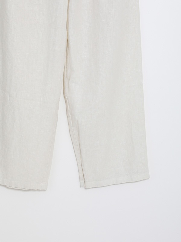 evam eva｜water linen wide pants｜ladies',bottoms