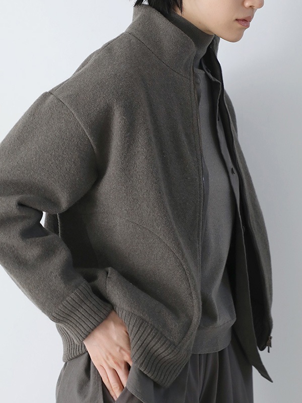 press wool blouson