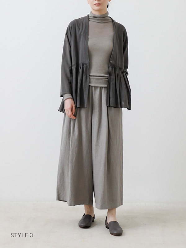 evam eva｜water linen culotte pants｜ladies',bottoms