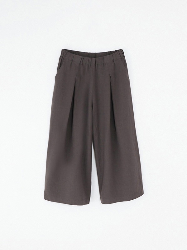 evam eva｜water linen culotte pants｜ladies',bottoms
