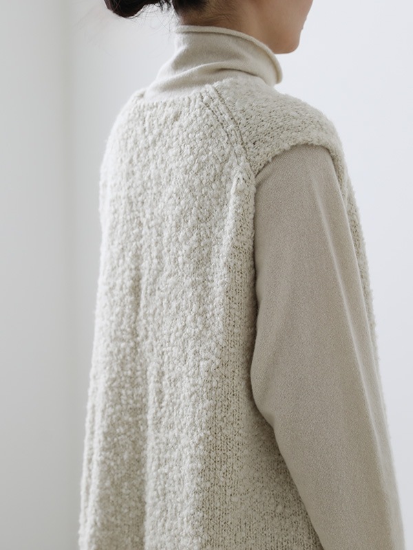 evam eva｜alpaca wool long vest｜ladies',outer