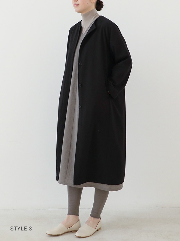evam eva｜wool raglan coat｜ladies