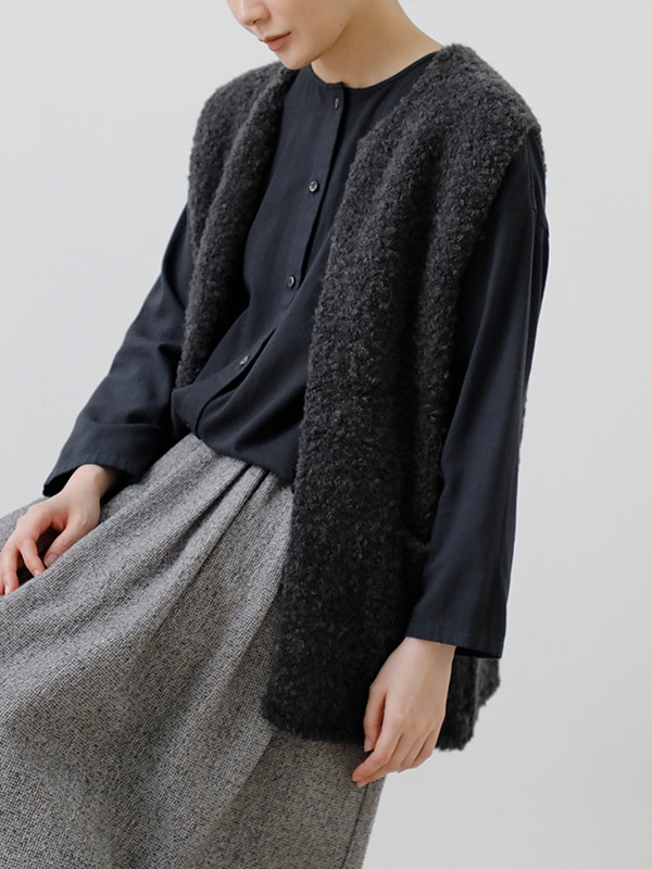 evam eva｜alpaca wool vest｜ladies',tops