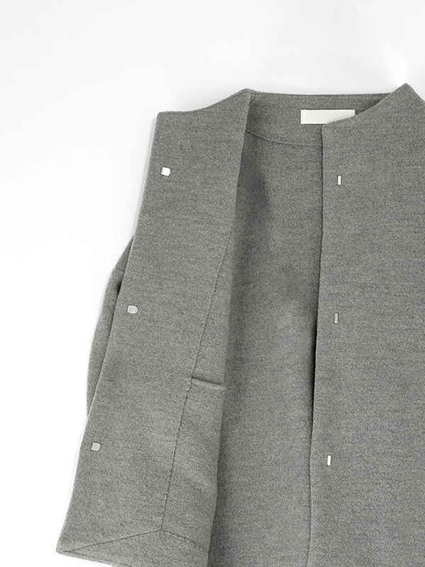 press wool short coat